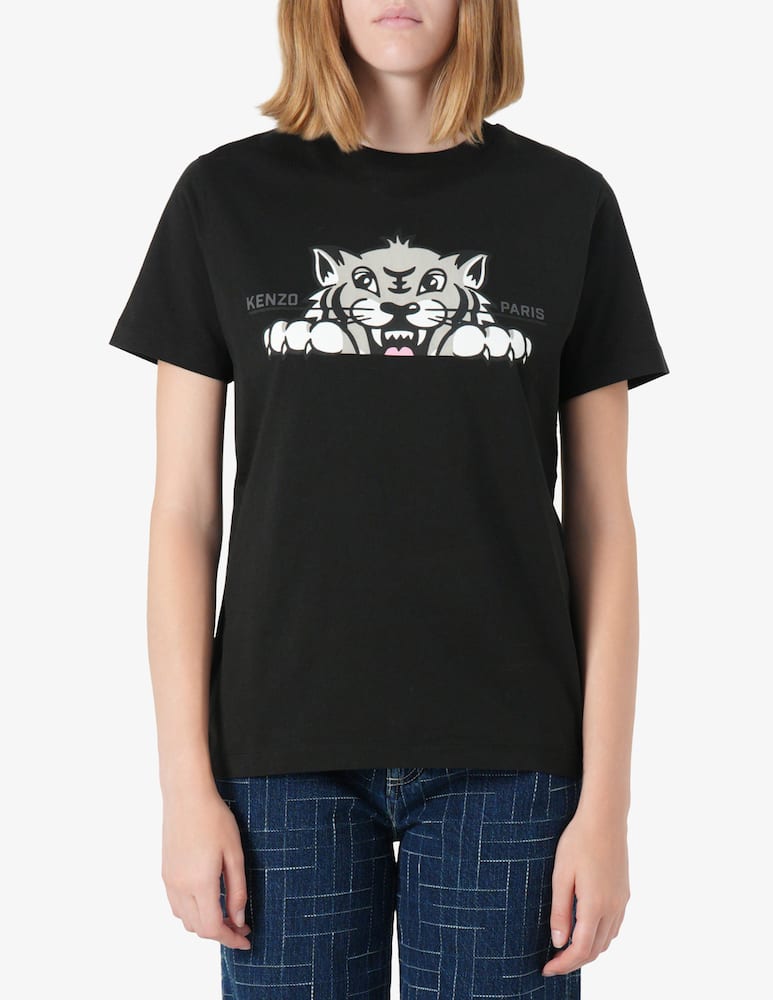 Kenzo T-shirt loose Happy Tiger - immagine 1 Kenzo T-shirt loose Happy Tiger - immagine 1