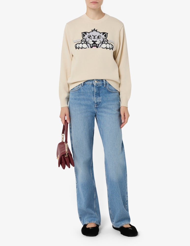Kenzo Maglione in misto lana Happy Tiger - immagine 2 Kenzo Maglione in misto lana Happy Tiger - immagine 2