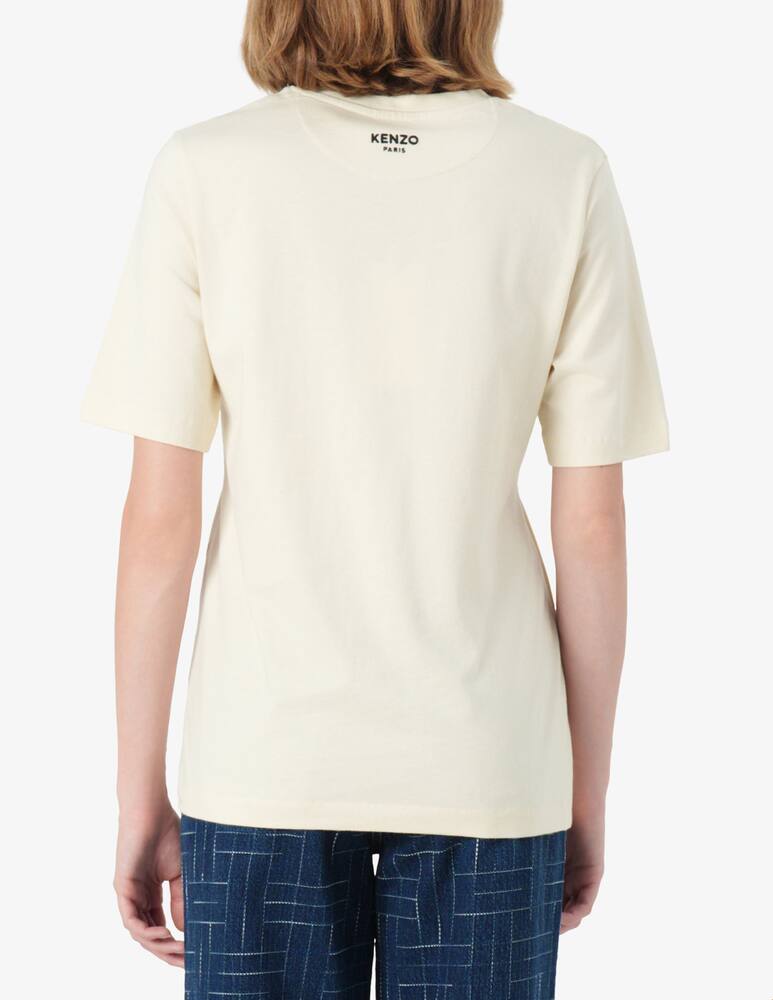 rinascente Kenzo T-shirt drappeggio con spilla boke