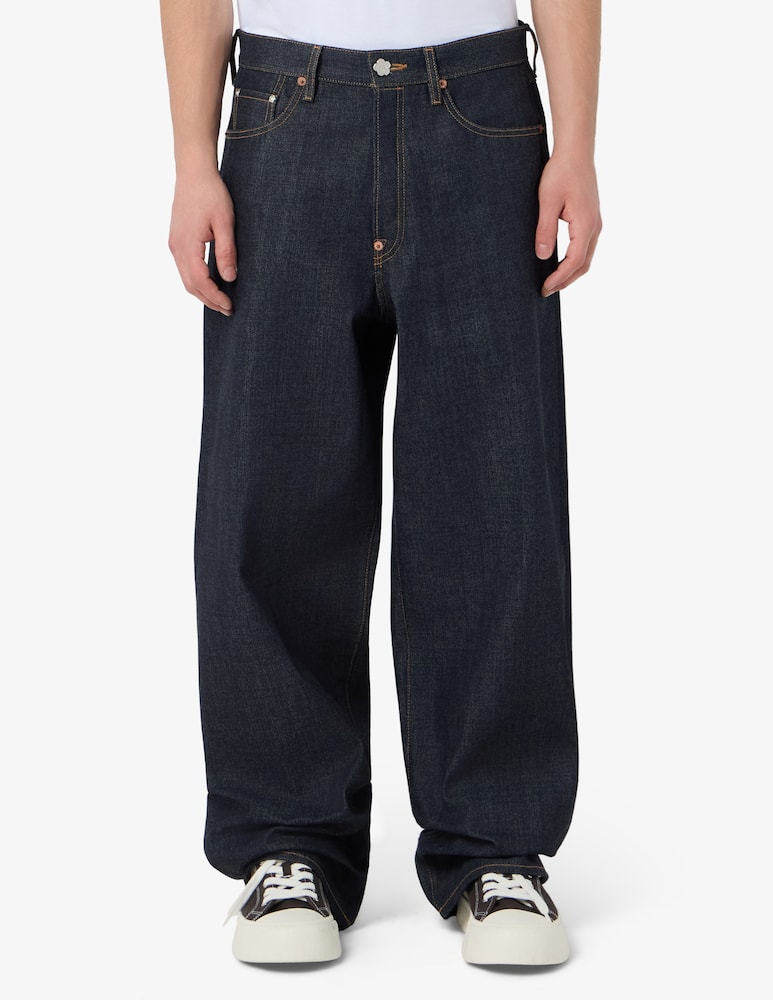Kenzo Jeans wide fit con risvolto - immagine 1 Kenzo Jeans wide fit con risvolto - immagine 1