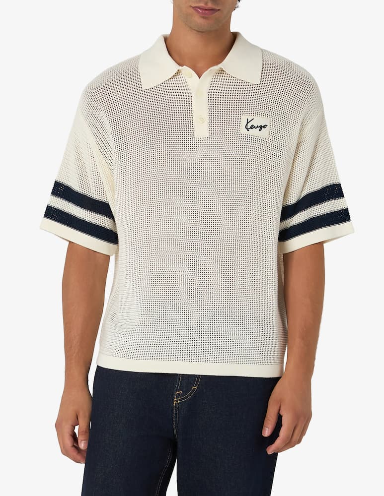 rinascente Kenzo Polo in maglia crochet