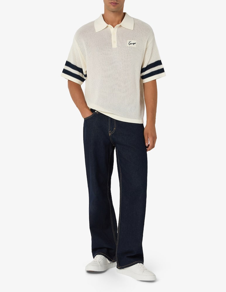 rinascente Kenzo Polo in maglia crochet