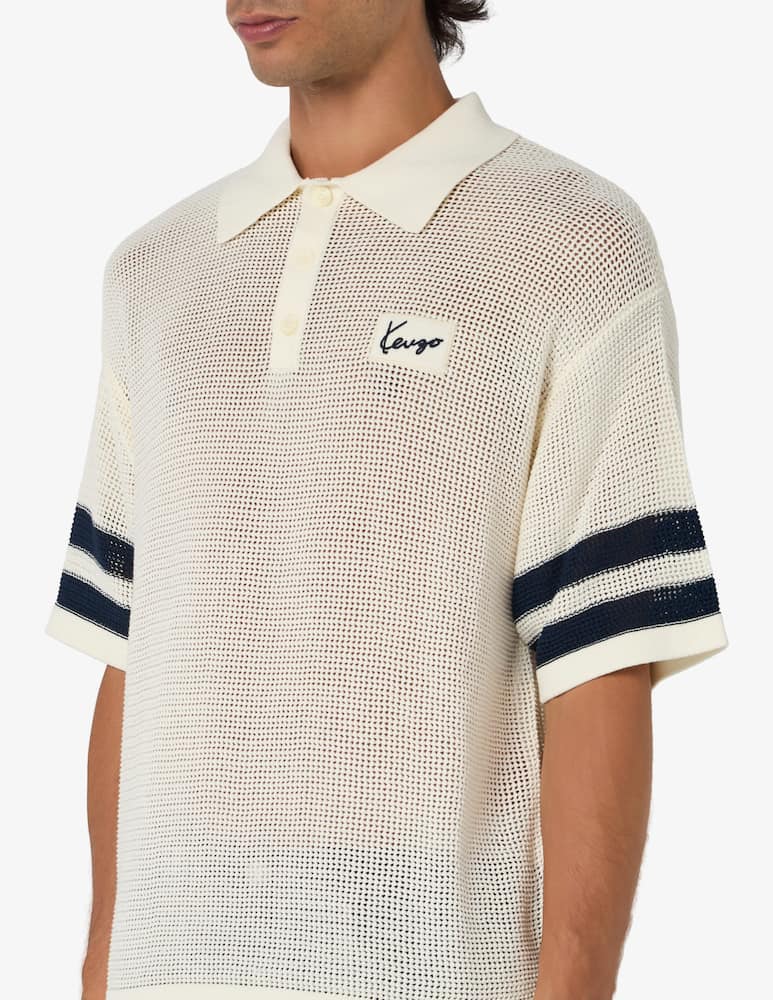 rinascente Kenzo Polo in maglia crochet