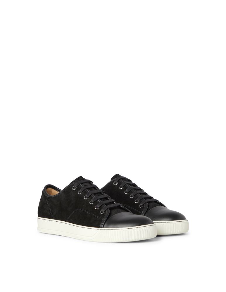 rinascente Lanvin Sneaker basket basse in pelle di vitello scamosciata