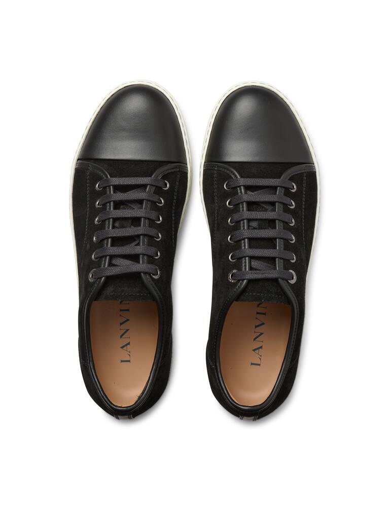 rinascente Lanvin Sneaker basket basse in pelle di vitello scamosciata