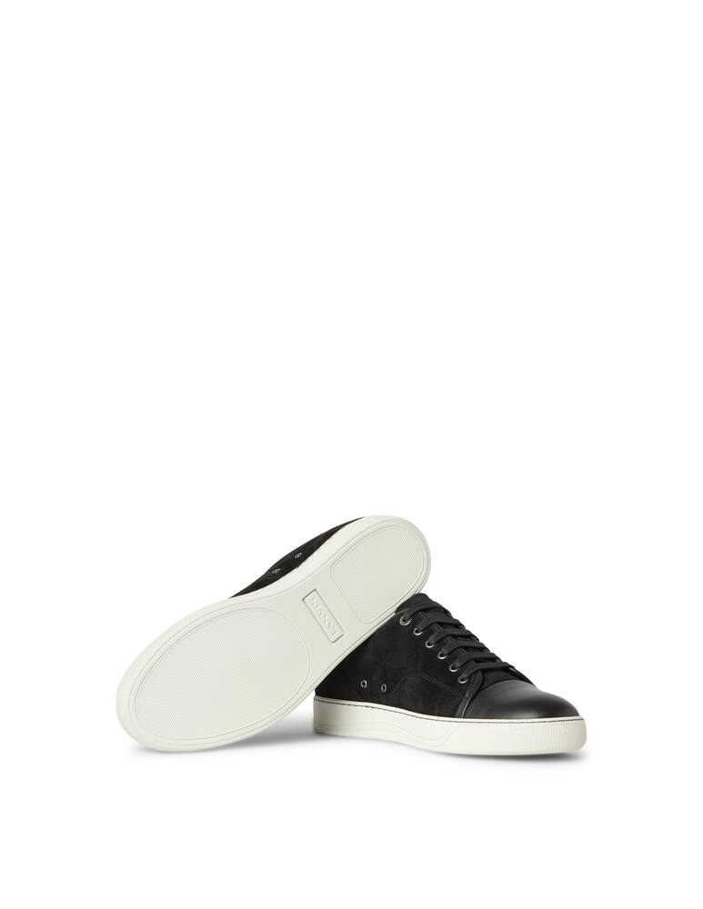 rinascente Lanvin Sneaker basket basse in pelle di vitello scamosciata