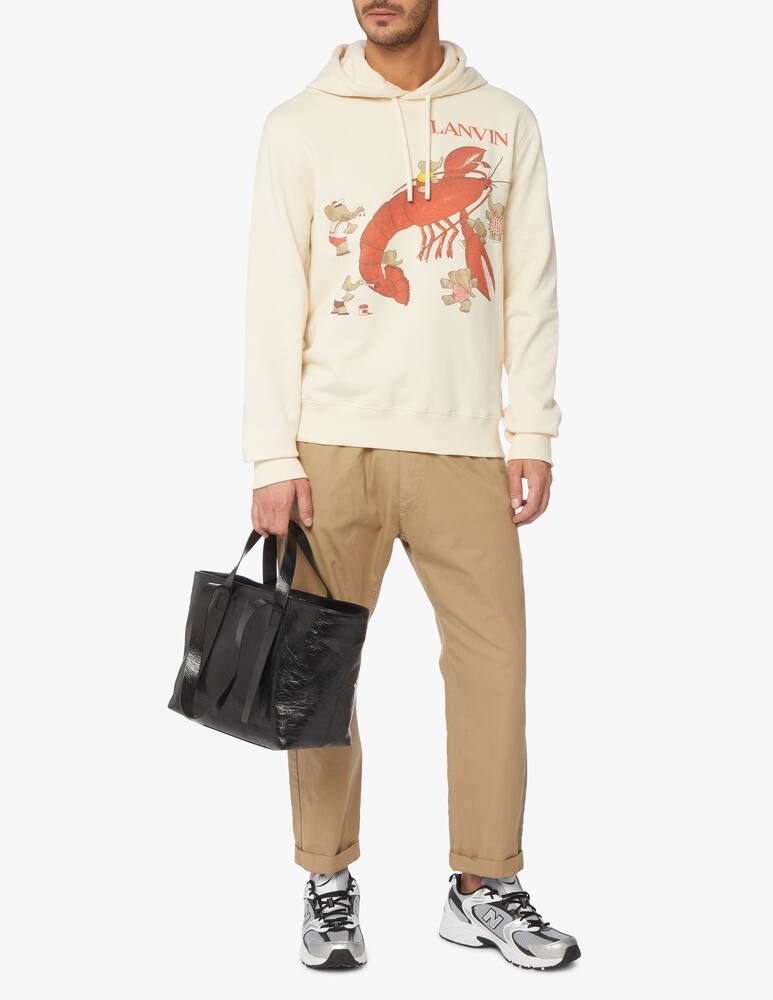 rinascente Lanvin Felpa con cappuccio stampa babar