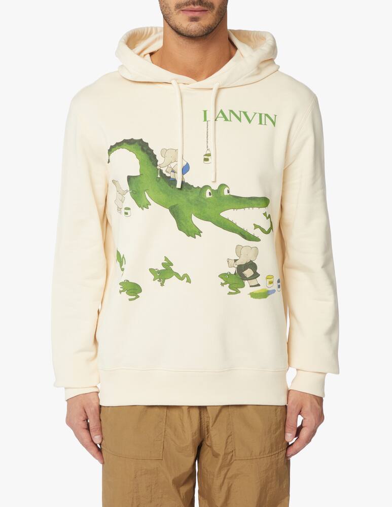rinascente Lanvin Printed babar hoodie