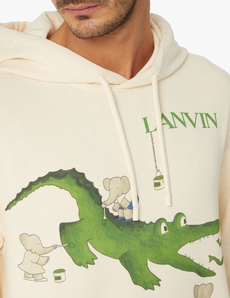 rinascente Lanvin Printed babar hoodie