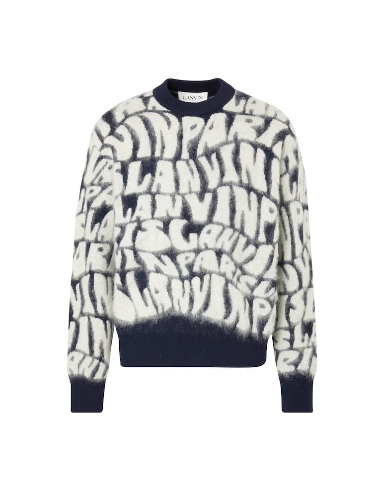 Lanvin Maglia mohair allover logo - immagine 1 Lanvin Maglia mohair allover logo - immagine 1