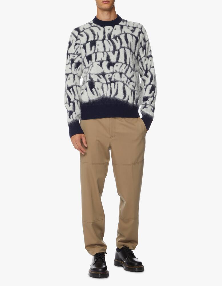 rinascente Lanvin Mohair allover logo jumper