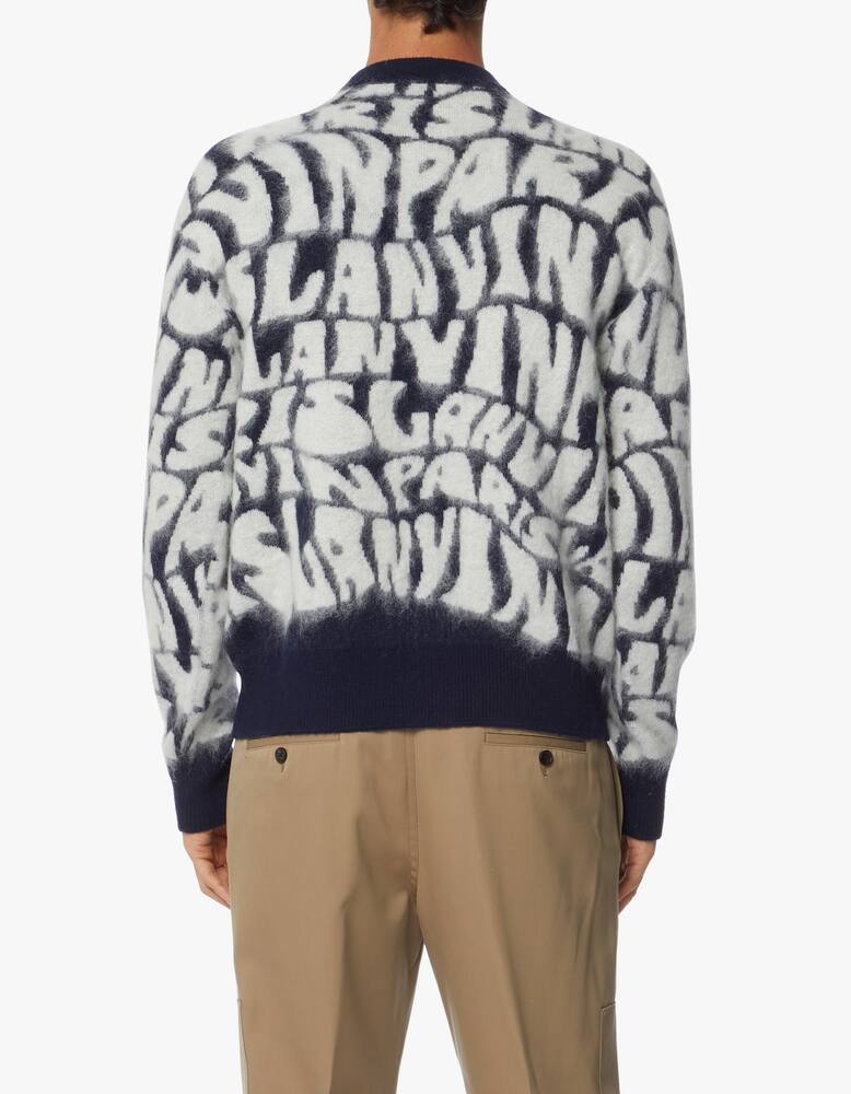 rinascente Lanvin Mohair allover logo jumper