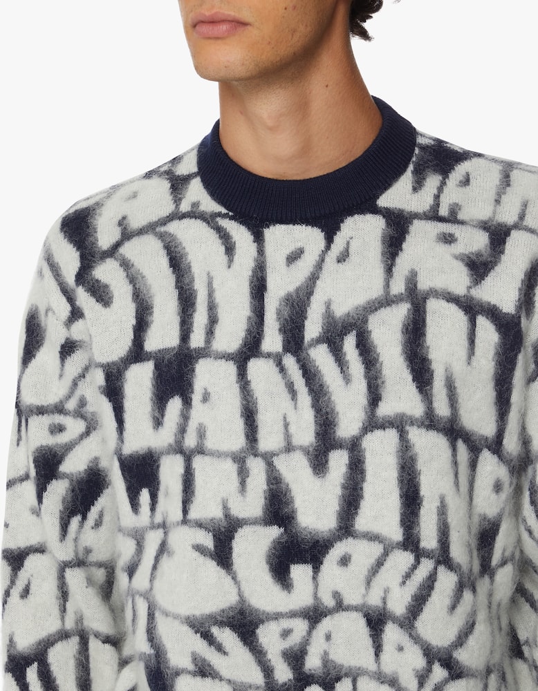 Lanvin Maglia mohair allover logo - immagine 5 Lanvin Maglia mohair allover logo - immagine 5