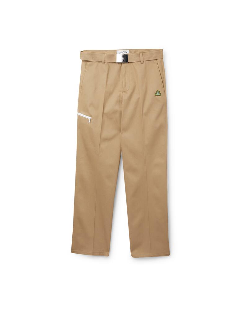 rinascente Lanvin Straight pants belt - beige