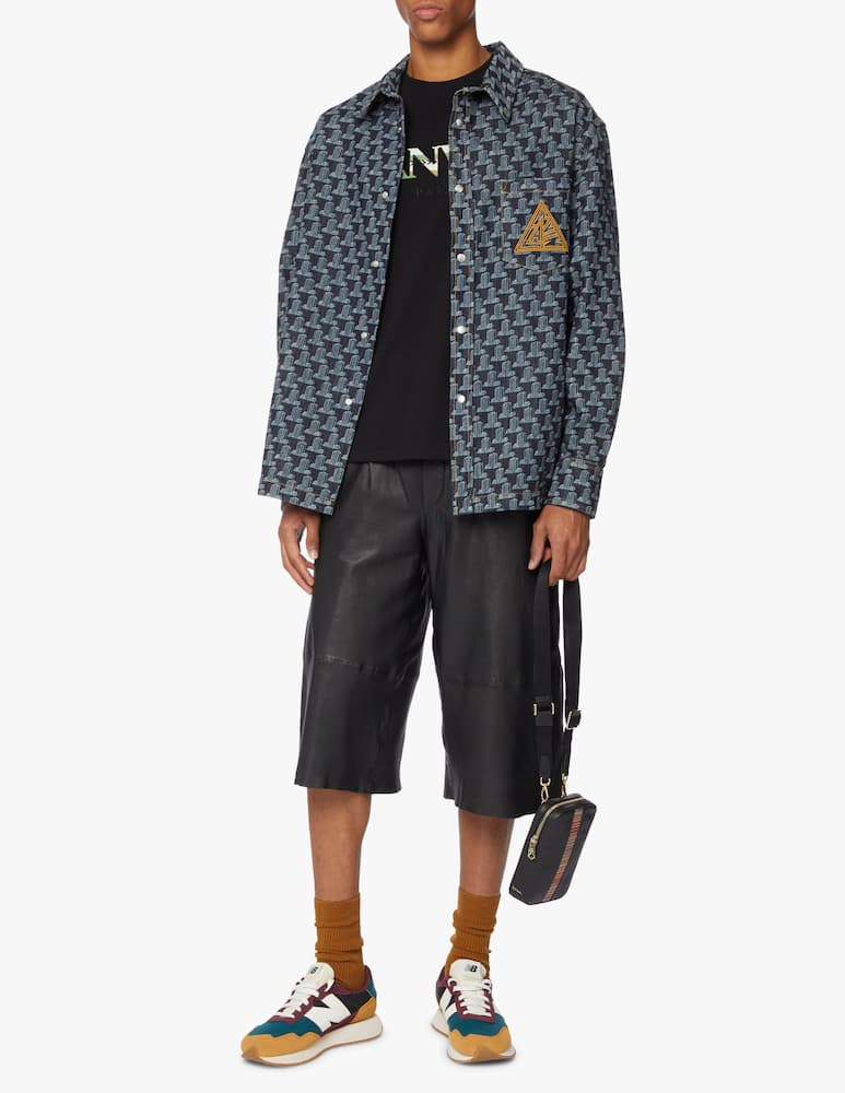 rinascente Lanvin Camicia di jeans stampata - blu