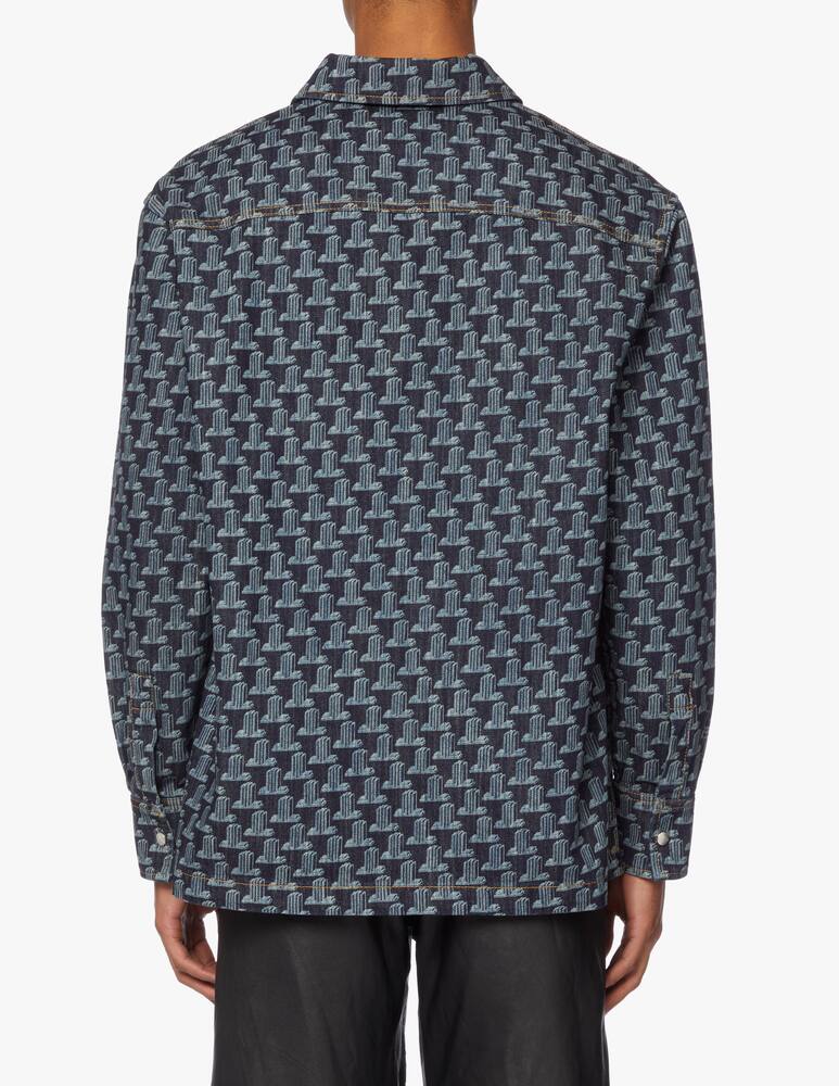 rinascente Lanvin Camicia di jeans stampata - blu