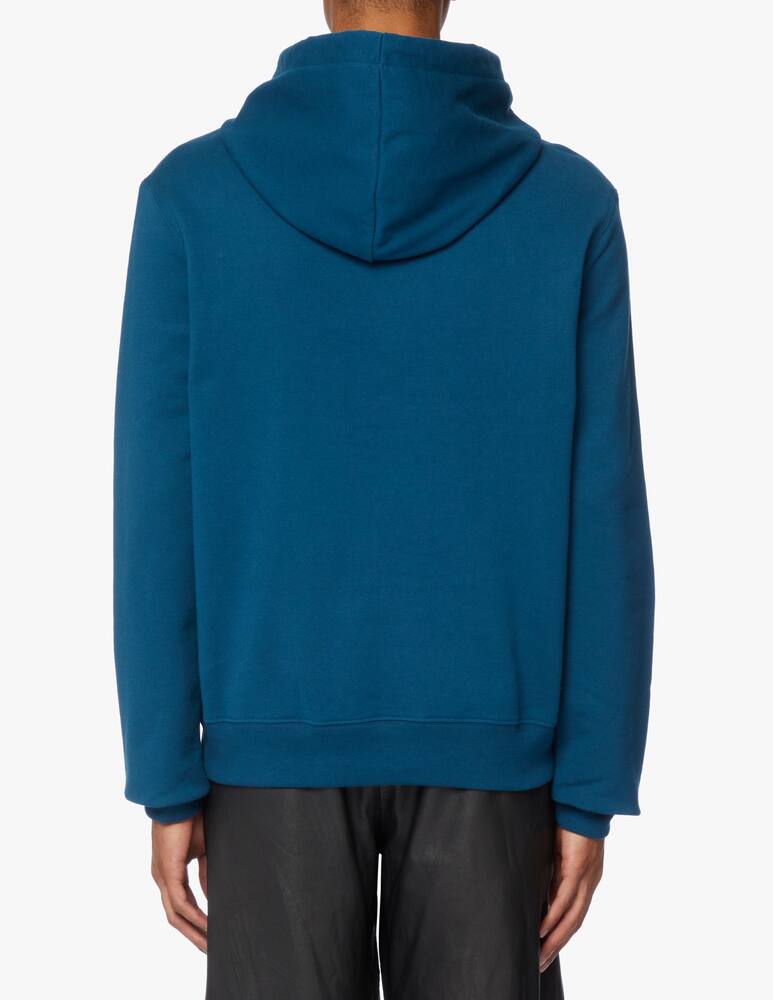 rinascente Lanvin Felpa con cappuccio ricamata curb - blu