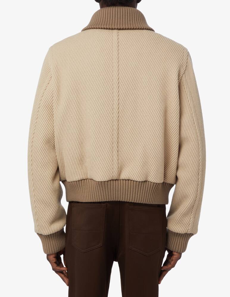 rinascente Lanvin Lanvin signature patch harrington jacket - Beige