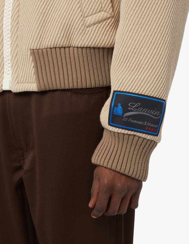 rinascente Lanvin Lanvin signature patch harrington jacket - Beige