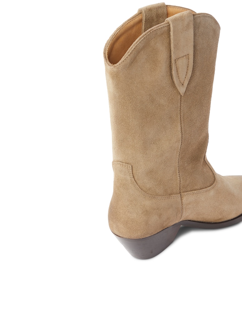 rinascente Isabel Marant Stivali camperos al ginocchio in suede Duerto - beige
