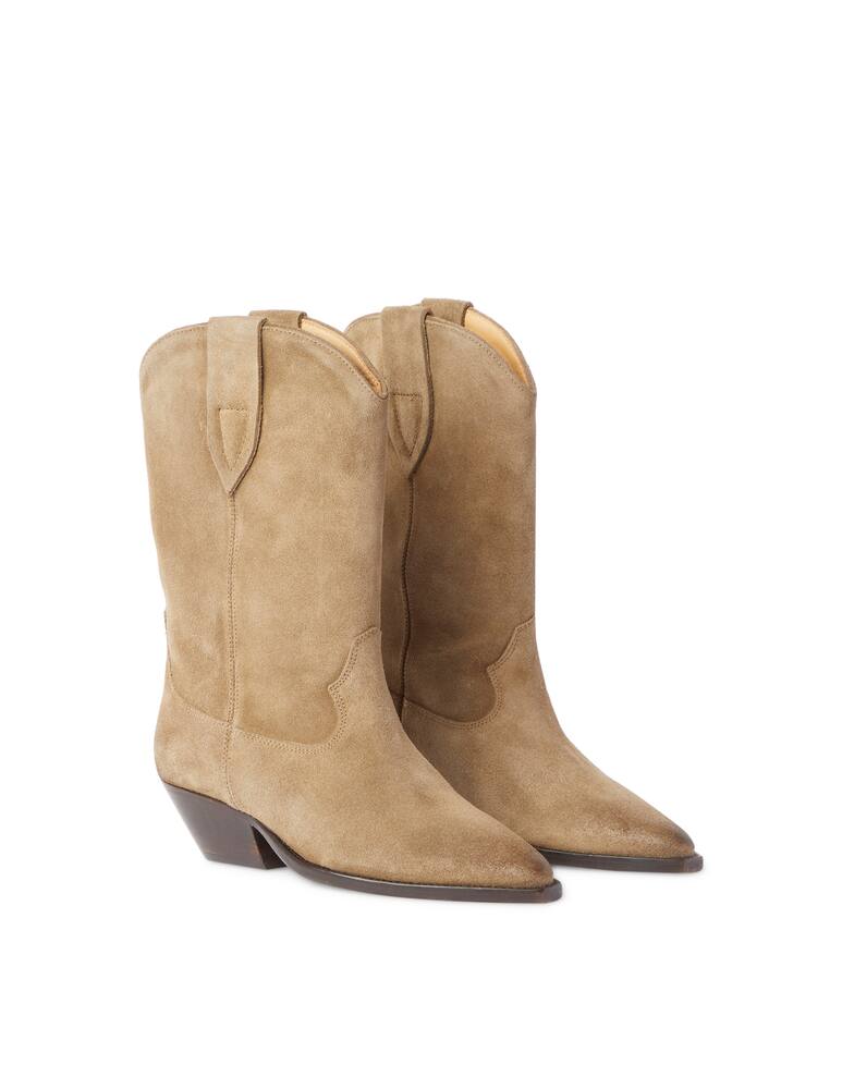 rinascente Isabel Marant Stivali camperos al ginocchio in suede Duerto - beige