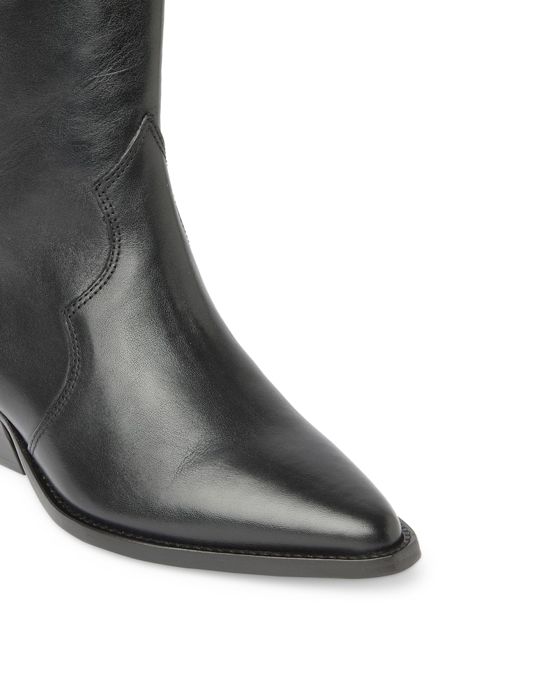 rinascente Isabel Marant Leather texan boots Denvee - black