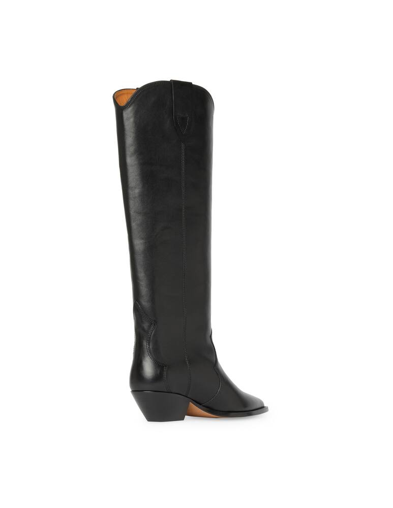 rinascente Isabel Marant Leather texan boots Denvee - black
