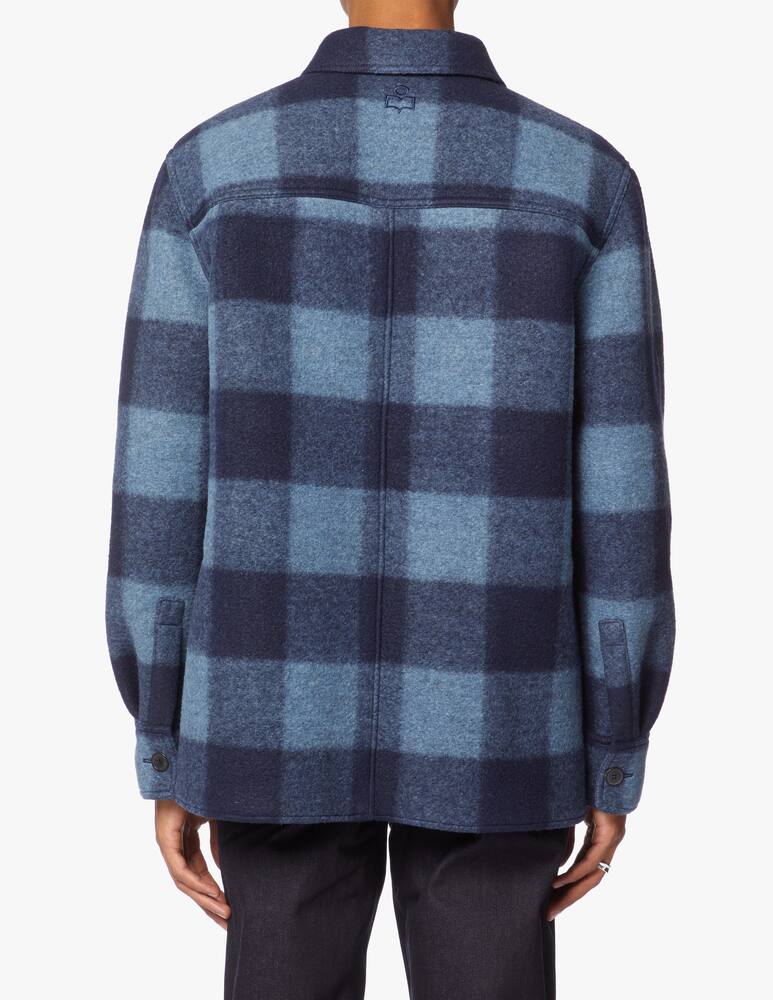 rinascente Isabel Marant Kevron check overshirt jacket