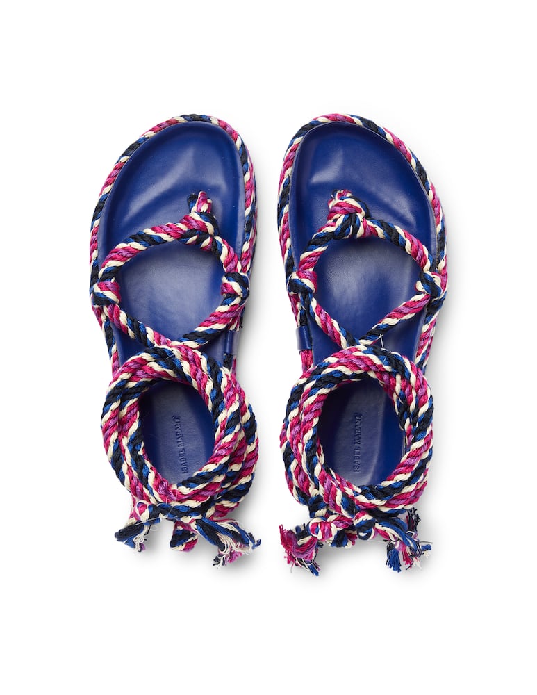 rinascente Isabel Marant Sandali corde Erol - rosa