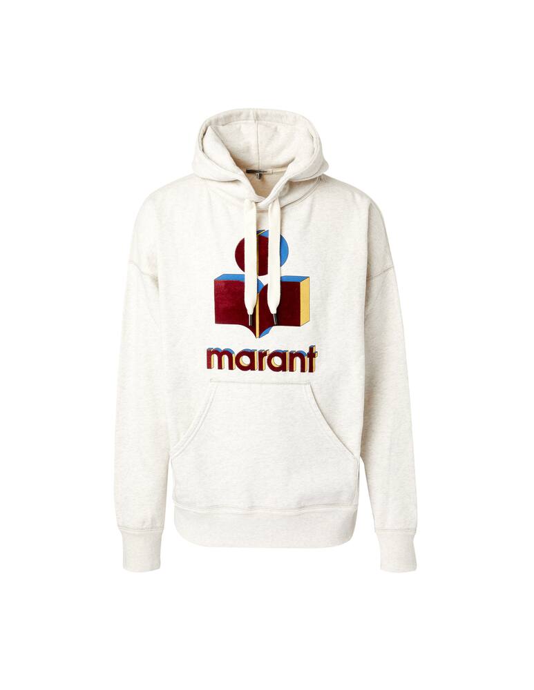 rinascente Isabel Marant Miley logo hoodie - beige