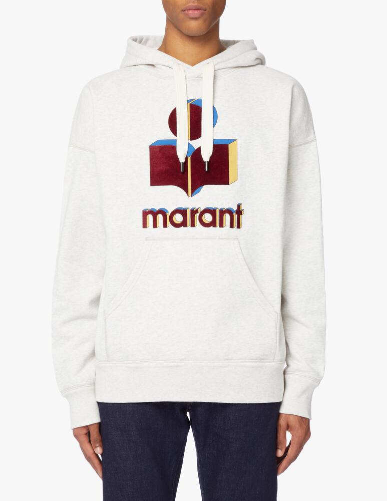 rinascente Isabel Marant Miley logo hoodie - beige