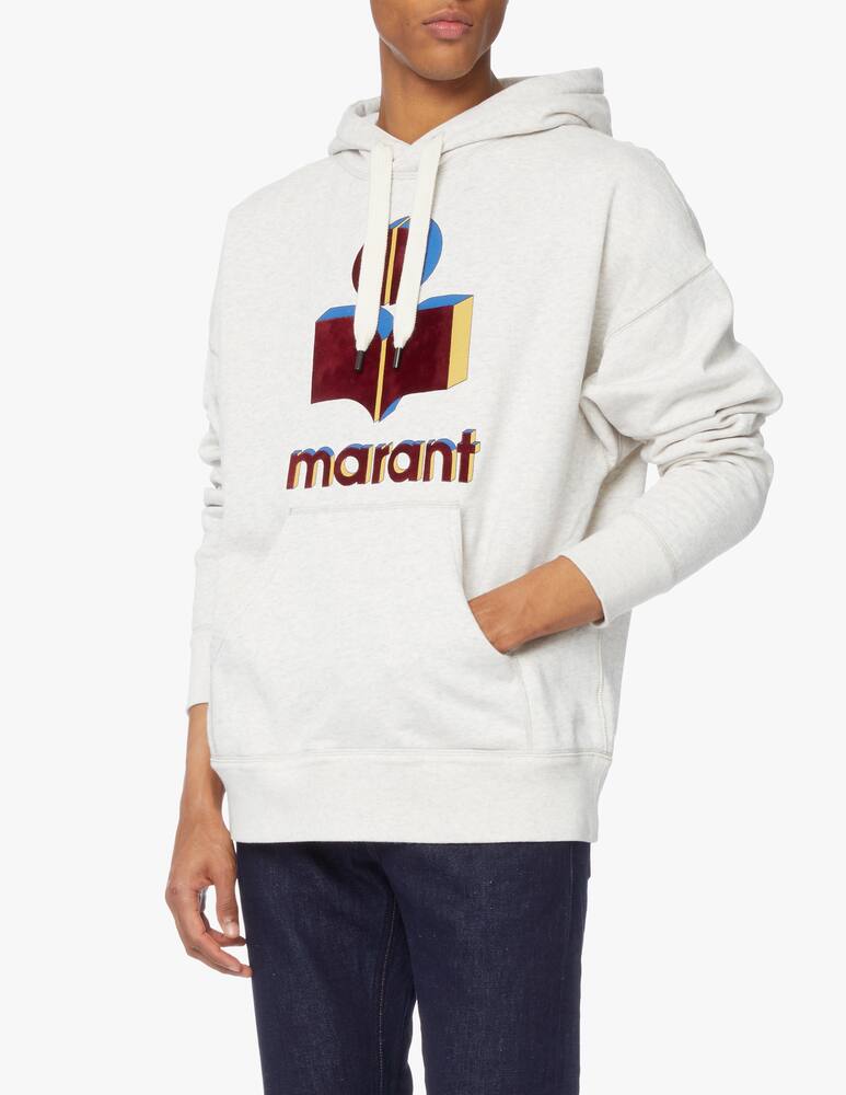 rinascente Isabel Marant Miley logo hoodie - beige