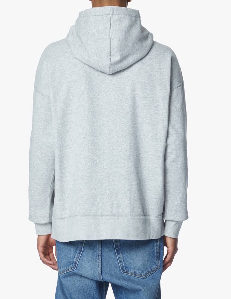 rinascente Isabel Marant Miley neon logo hoodie - grey