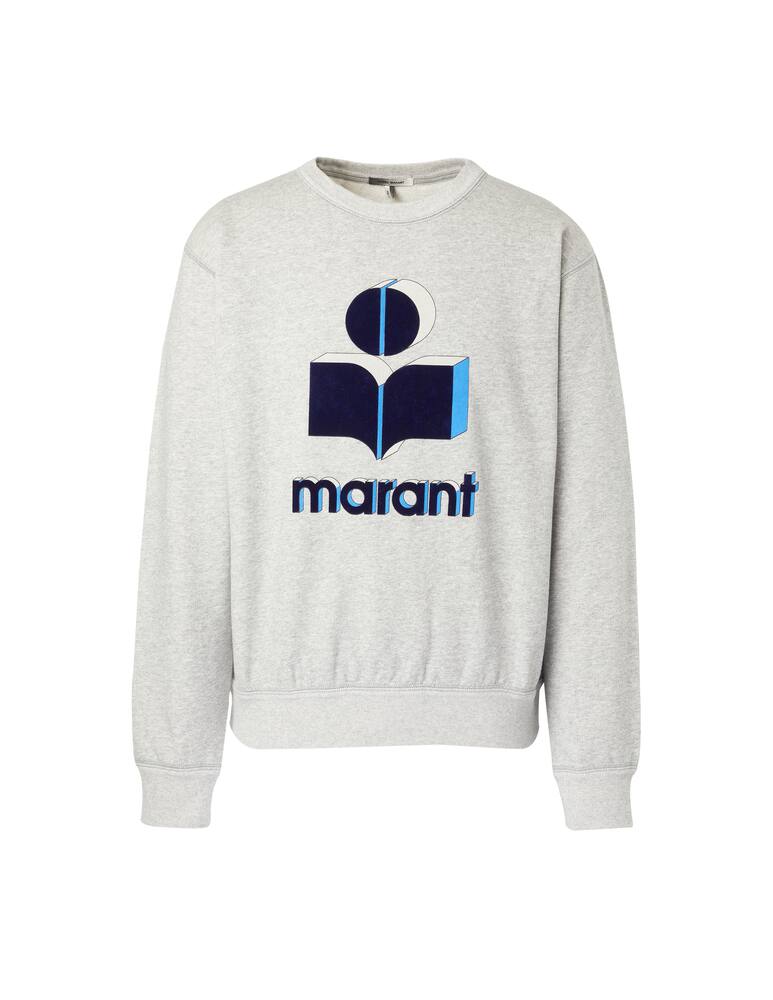 rinascente Isabel Marant Maglia girocollo miko con logo - grigio