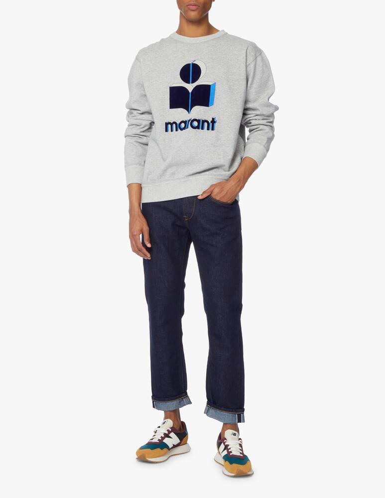 rinascente Isabel Marant Maglia girocollo miko con logo - grigio