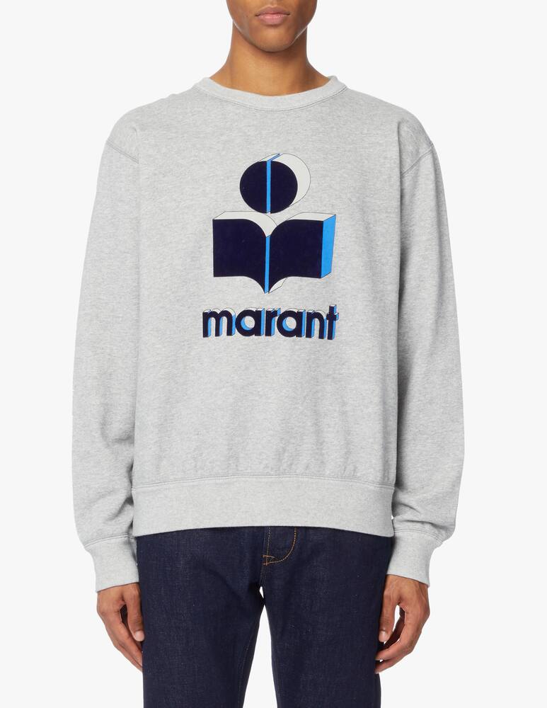 rinascente Isabel Marant Maglia girocollo miko con logo - grigio