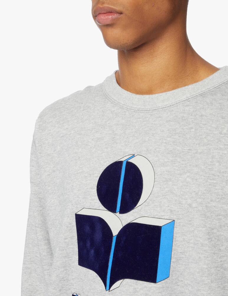 rinascente Isabel Marant Maglia girocollo miko con logo - grigio