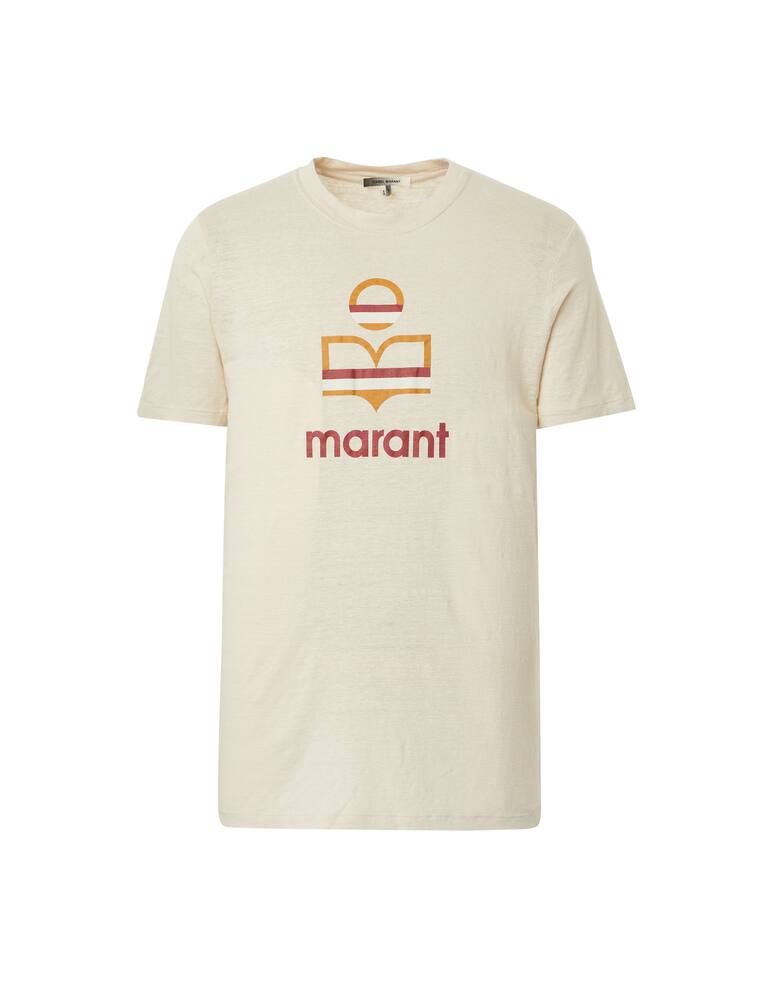 rinascente Isabel Marant Maglietta girocollo karman logo - beige