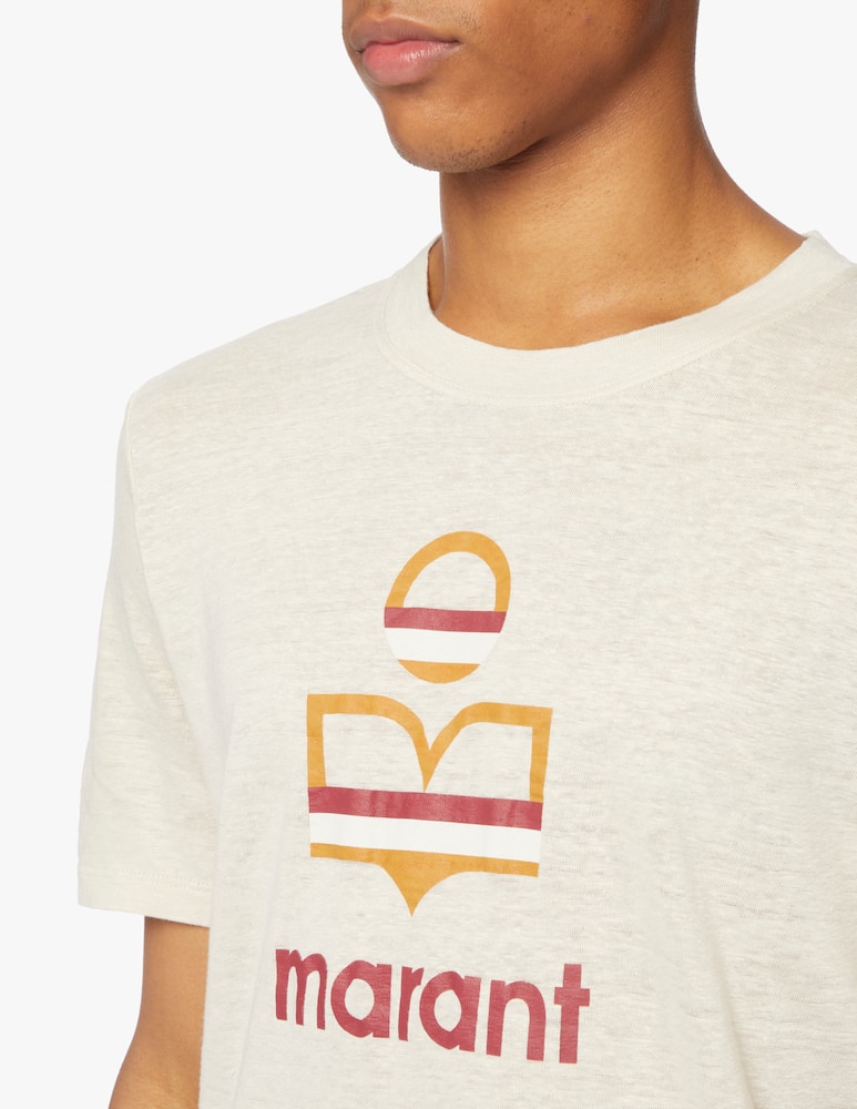 rinascente Isabel Marant Maglietta girocollo karman logo - beige