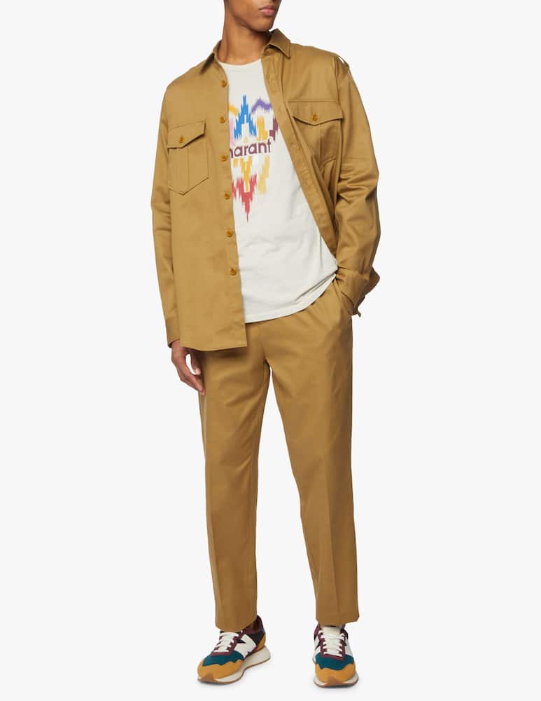 rinascente Isabel Marant Zafferh logo t-shirt - beige