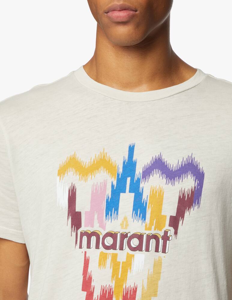 rinascente Isabel Marant Zafferh logo t-shirt - beige