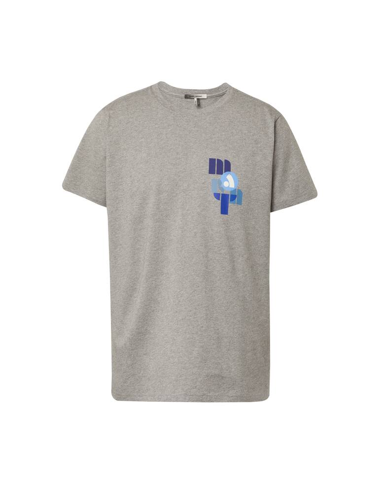 rinascente Isabel Marant Maglietta girocollo zaffareh logo piccolo - grigio