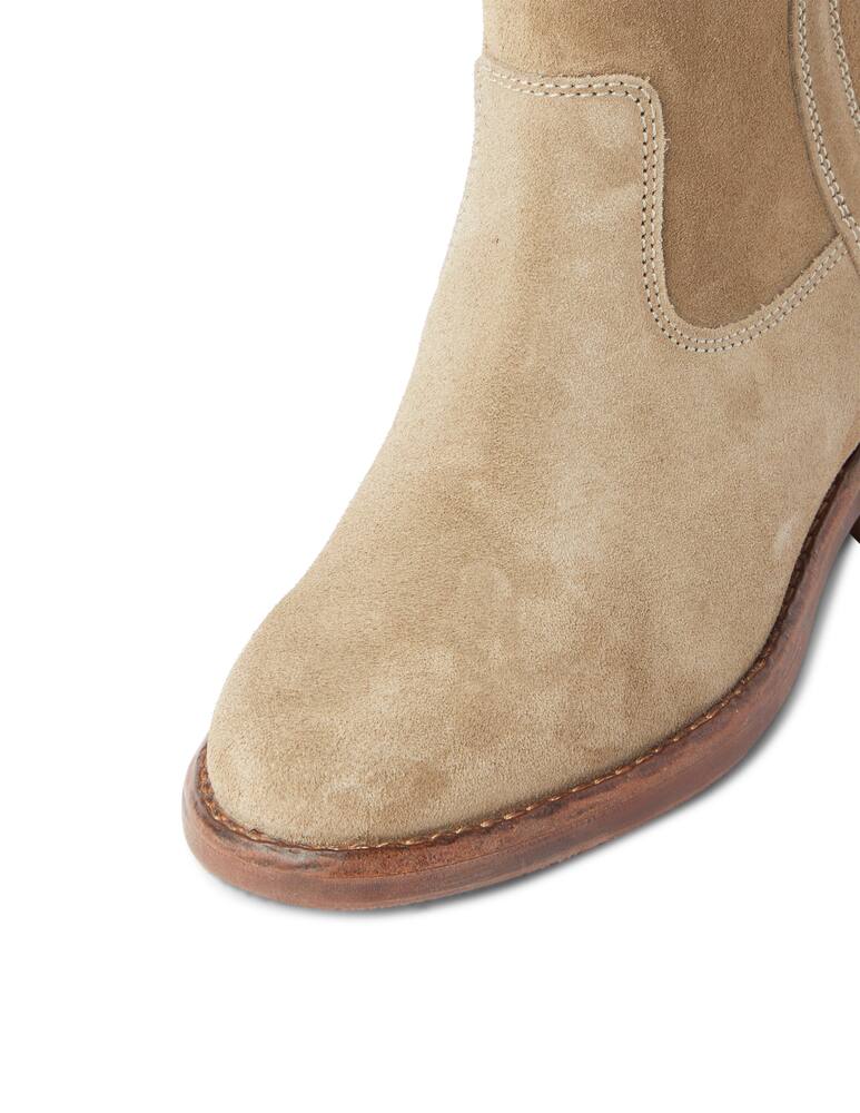 rinascente Isabel Marant Stivaletti con zeppa intera in suede Susee - beige