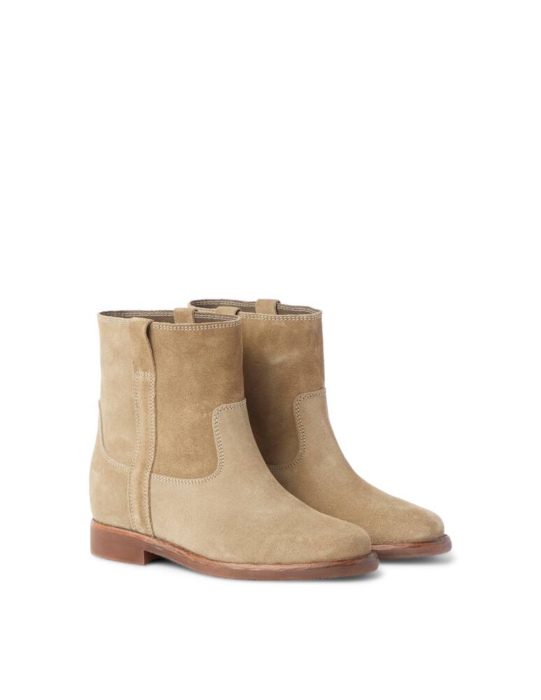 rinascente Isabel Marant Stivaletti con zeppa intera in suede Susee - beige