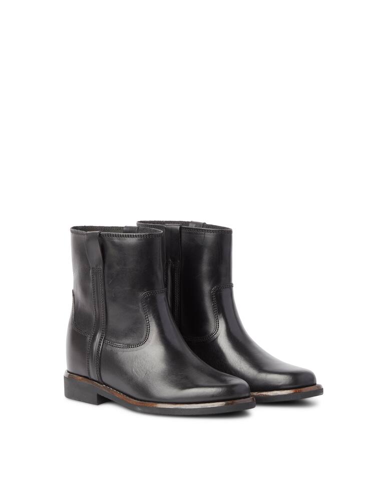 rinascente Isabel Marant Stivaletti con zeppa intera in pelle Susee - nero