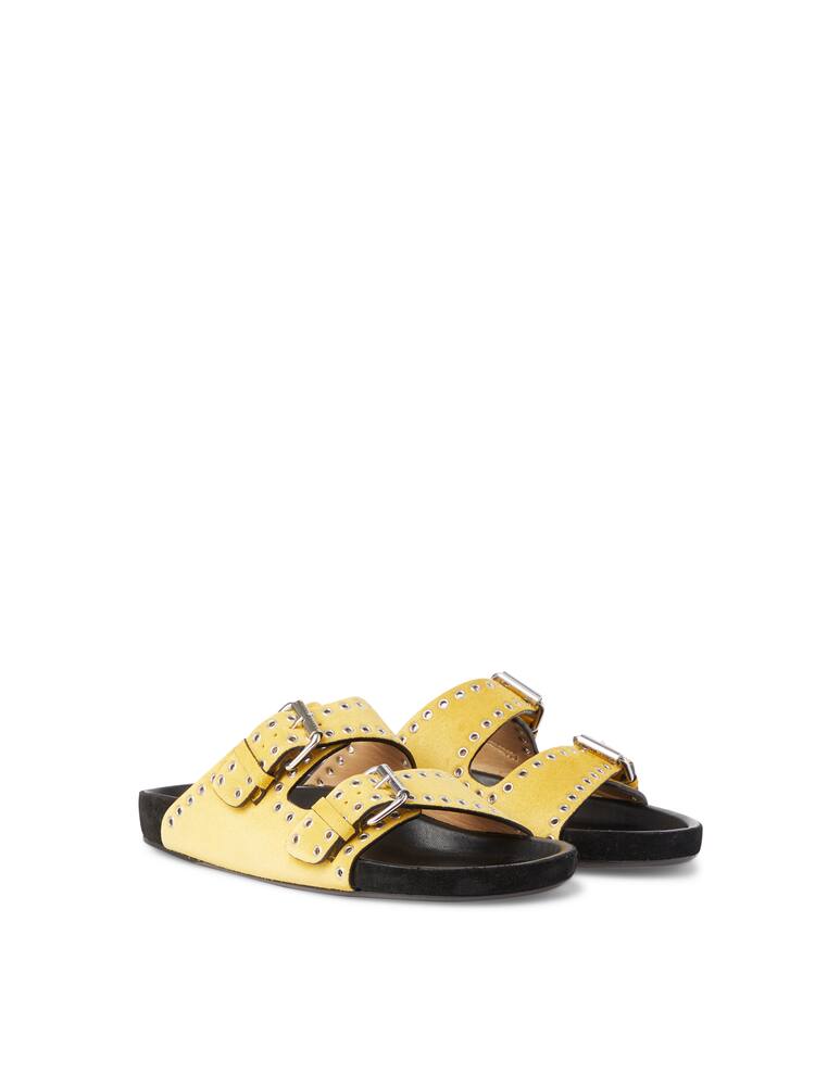 rinascente Isabel Marant Ciabatte sandalo in suede Lennyo - giallo