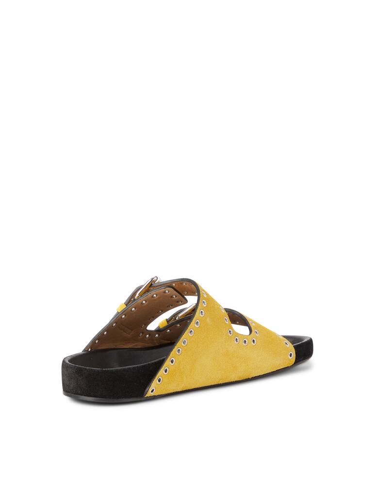 rinascente Isabel Marant Ciabatte sandalo in suede Lennyo - giallo