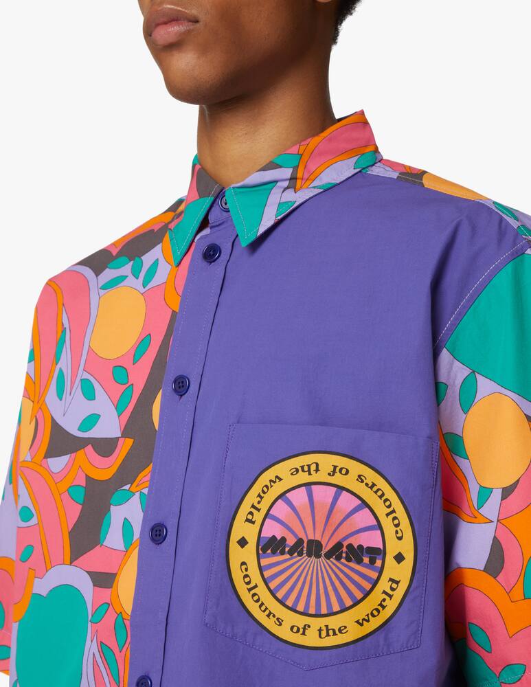 rinascente Isabel Marant Short sleeve bicolor print shirt - multi