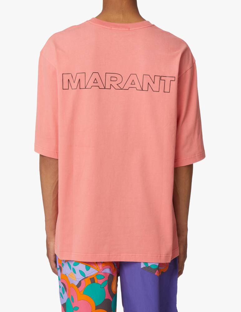 rinascente Isabel Marant Maglietta manica corta logo retro - arancione