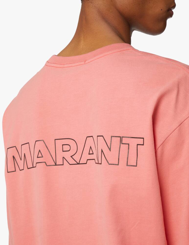 rinascente Isabel Marant Maglietta manica corta logo retro - arancione